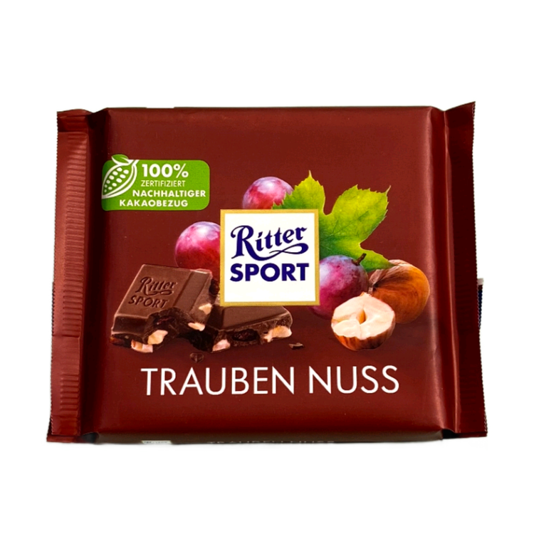 شکلات با مغز فندق و کشمش