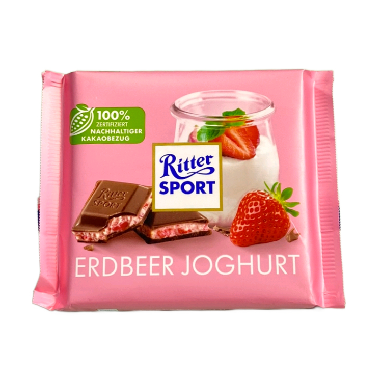 شکلات تبلتی با کرم توت فرنگی ریتر اسپرت