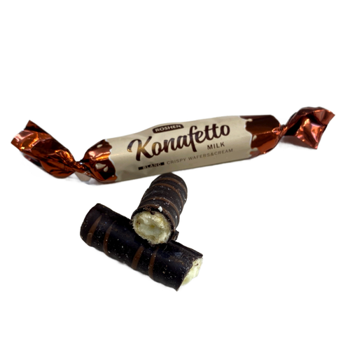 شکلات با ویفر شکلاتی با کرم شیر و وانیل