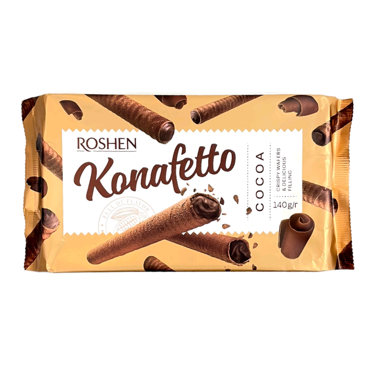 ویفر کنافِتو روشن با کرم شکلات | Roshen Konafetto Chocolate Cream