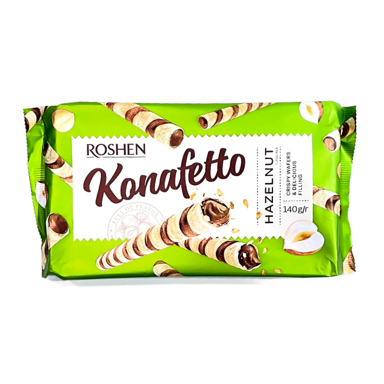 ویفر کنافِتو روشن با کرم فندق | Roshen Konafetto Hazelnut Cream