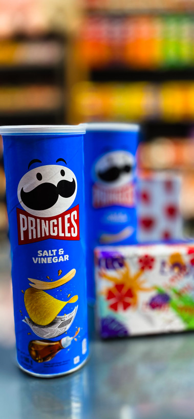 چیپس پرینگلز با طعم سرکه نمکی