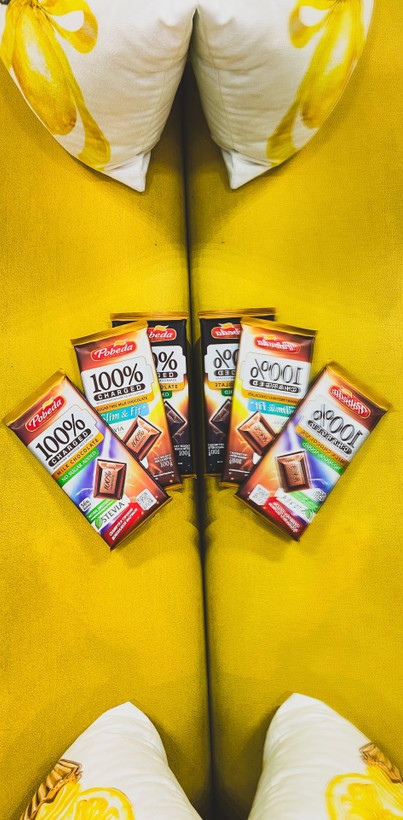 خرید شکلات تابلتی کاکائویی پوبدا