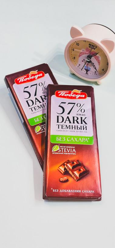 خرید شکلات تلخ پوبدا ۵۷٪ کاکائو بدون شکر