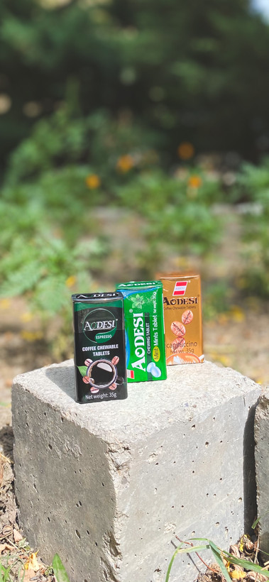 قرص قهوه رنگ طلایی