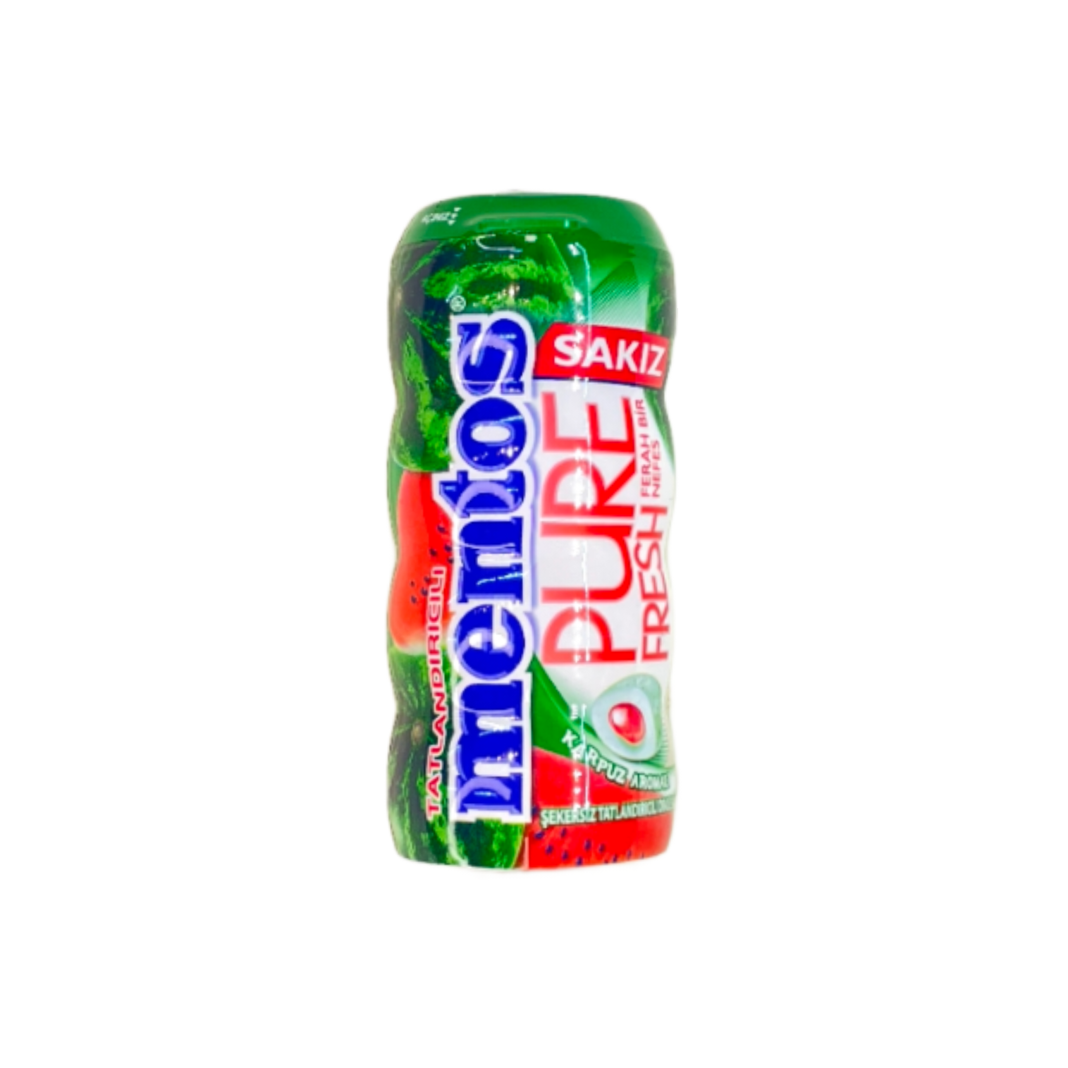 آدامس مغزدار بدون شکر منتوس با طعم هندوانه – Mentos Pure Fresh Watermelon Sugar‑Free Filled Gum 30 g