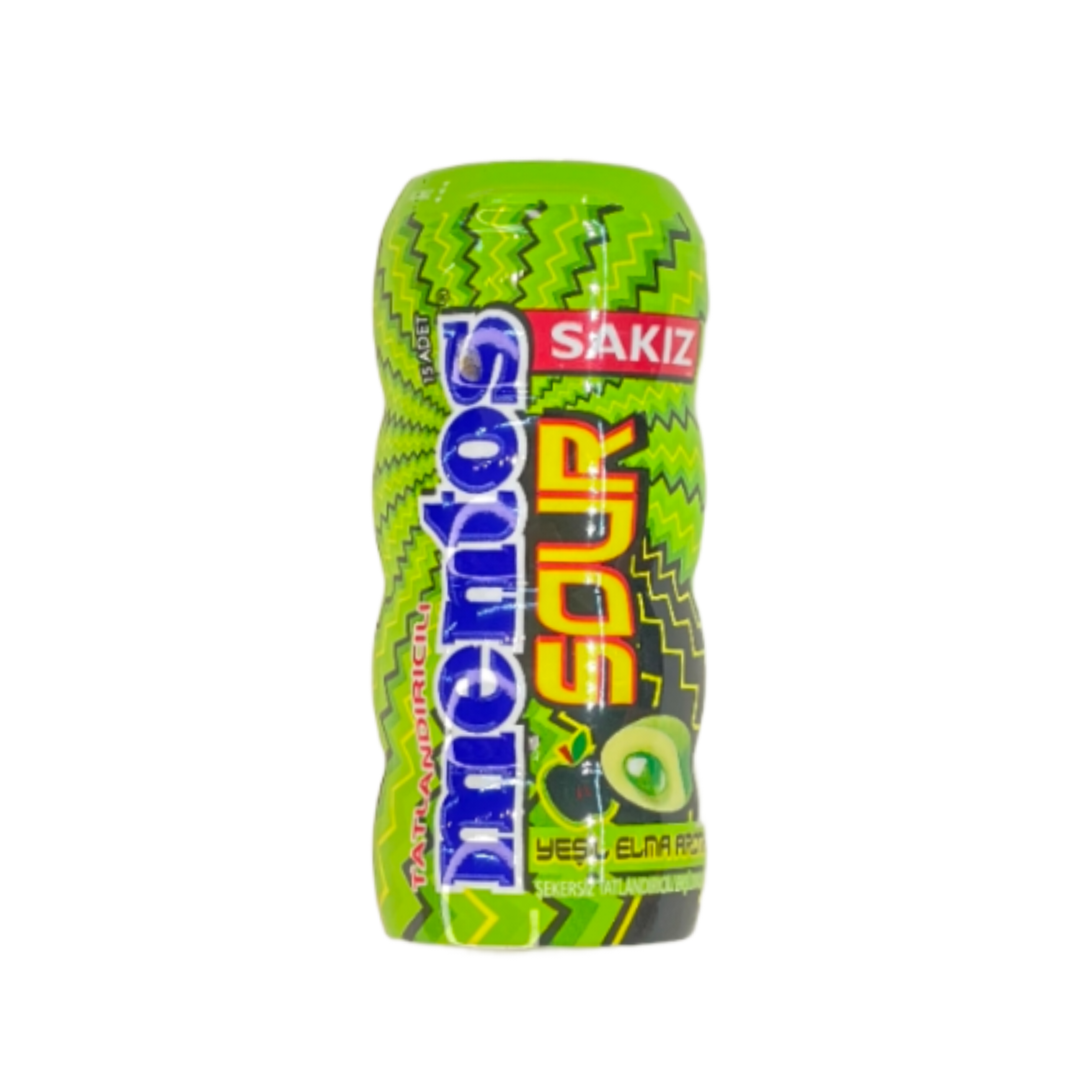 آدامس مغزدار بدون قند منتوس طعم سیب ترش – Mentos Sour Apple Sugar-Free Filled Gum 30 g