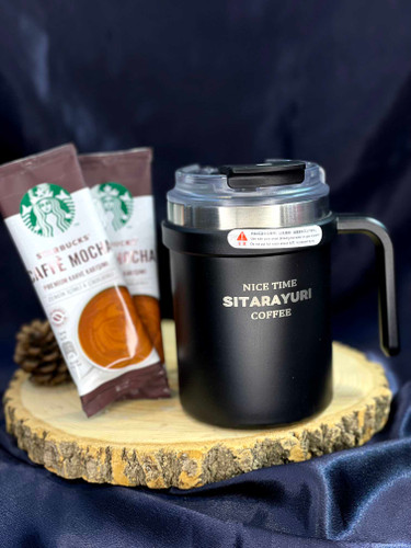 خرید تراول ماگ دسته دار مدل Nice time Sitarayuri coffee