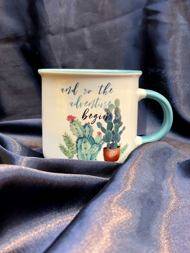 خرید ماگ سرامیکی با طرح کاکتوس