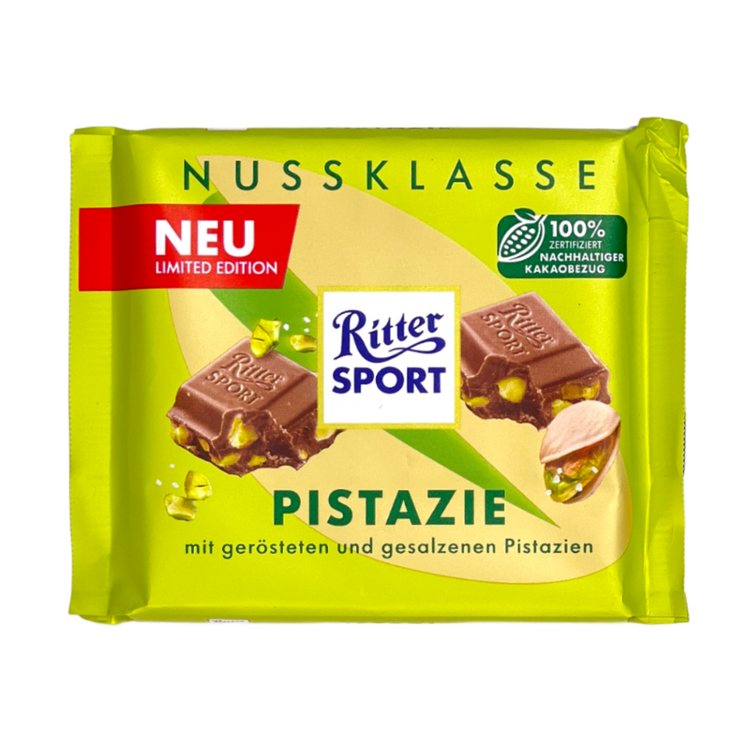 خرید شکلات تابلتی پسته ریتر اسپورت 100 گرم