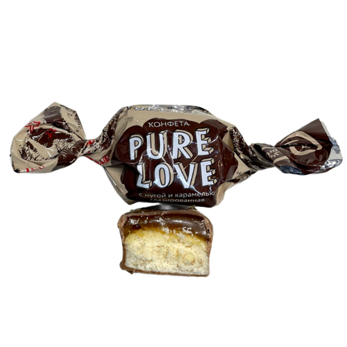 خرید شکلات با نوقا و کرم کارامل پیو لاو کنتی