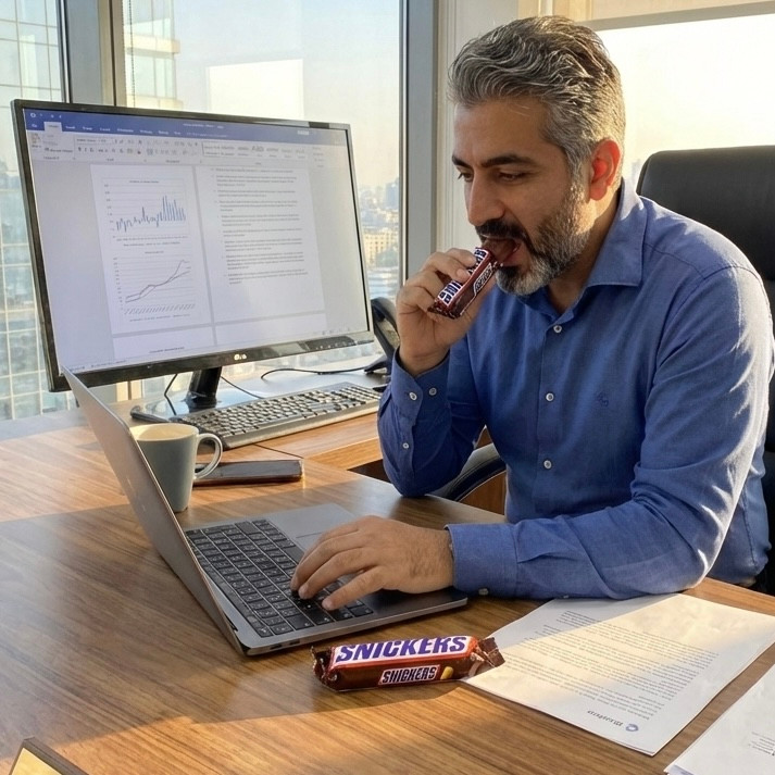 شکلات اسنیکرز یک صبحانه کامل