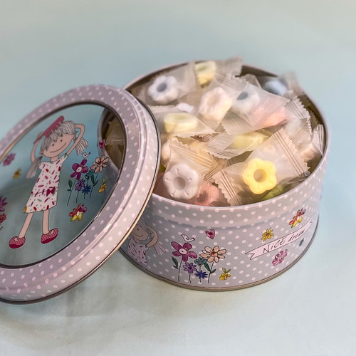 آبنبات طعم نعنا شکل گل اصل خارجی