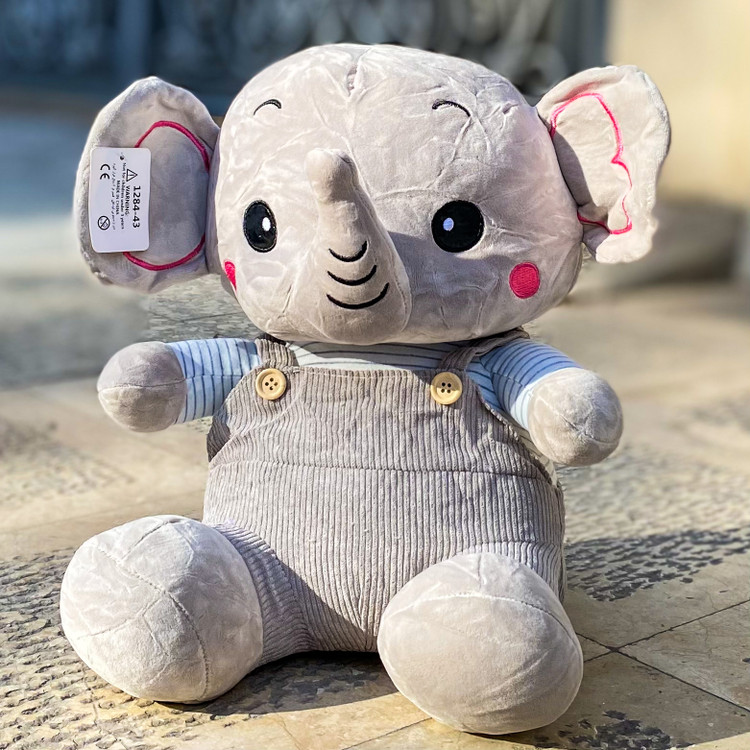 عروسک جذاب فیل خاکستری بزرگ مناسب هدیه