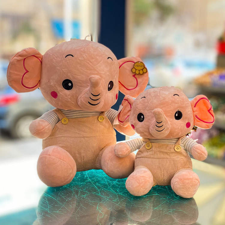 عروسک جذاب صورتی فیل مناسب کادو تولد