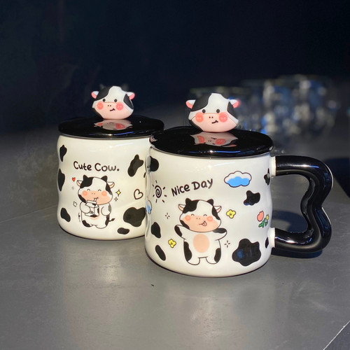 ماگ سرامیکی فانتزی شکل گاو