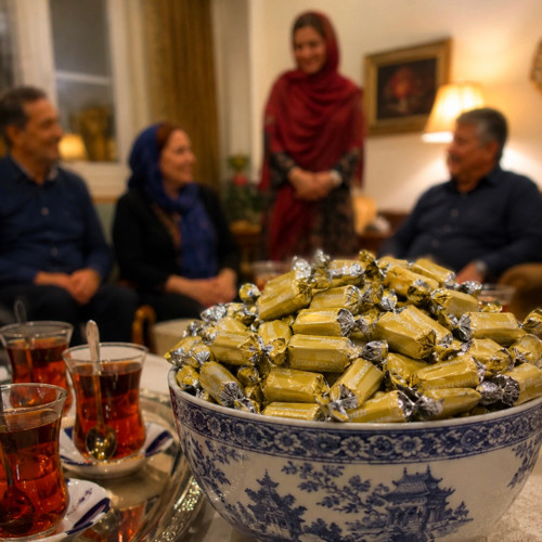 شکلات با کرم بادام تلخ و روکش شکلات ساخت لهستان